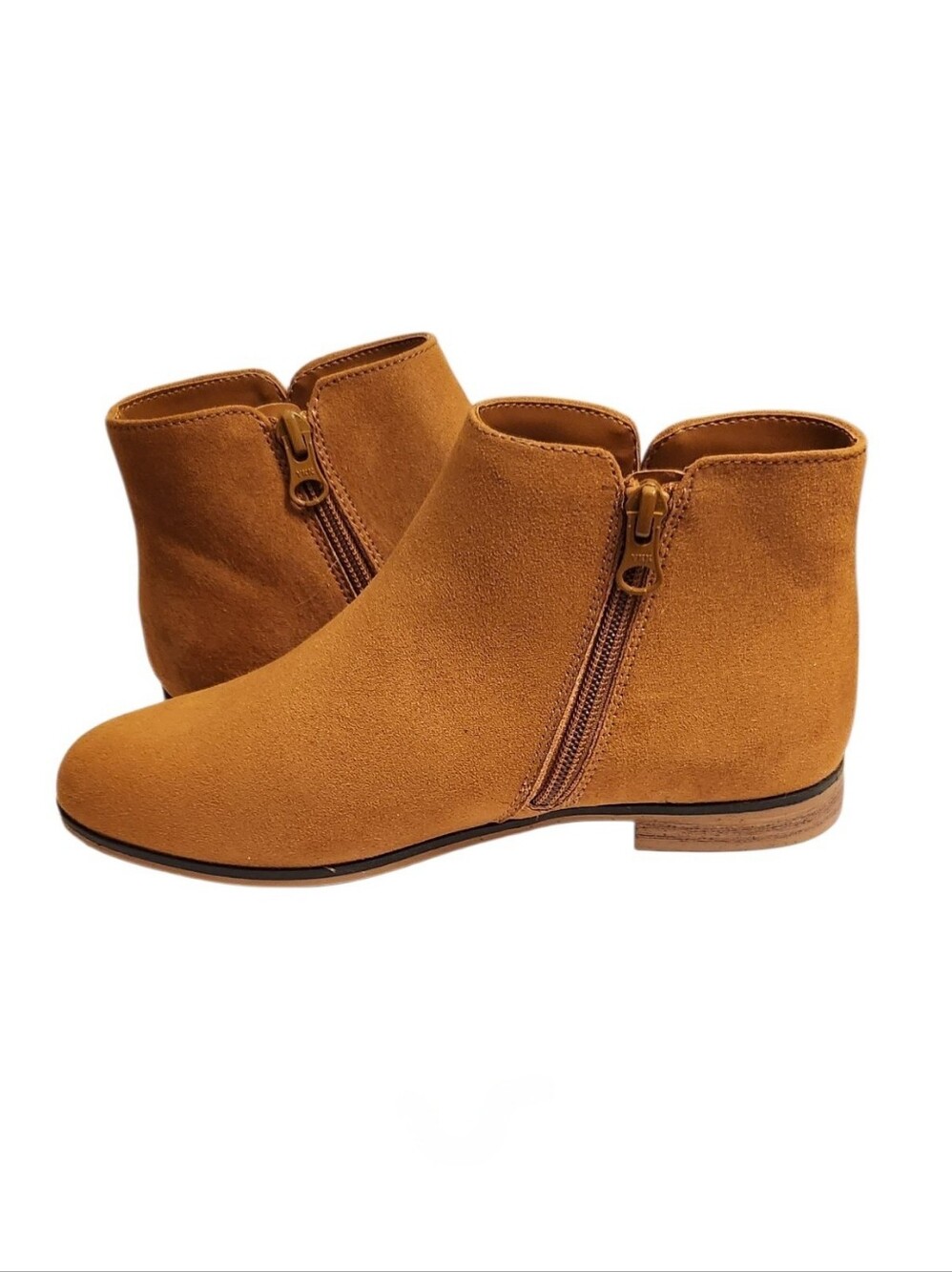 2 Pairs Of Cat & Jack Kids Ankle Boots - Black and Brown - Picture 5 of 5